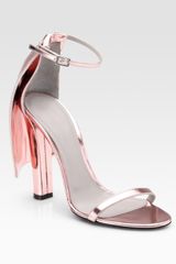 Alexander Wang Fabiana Metallic Patent Leather Cape Sandals