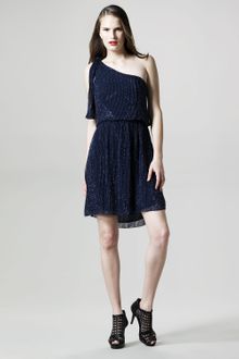 Alice + Olivia Sade Beaded One-shoulder Dress - Lyst