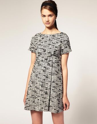 ASOS Collection Asos Swing Dress in Boucle - Lyst