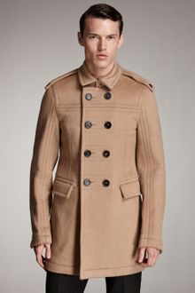 Burberry Prorsum Double-breasted Car Coat - Lyst