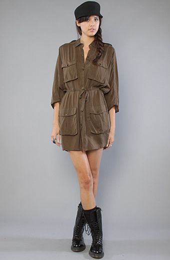 Cheap Monday The Militaria Dress in Dark Green - Lyst
