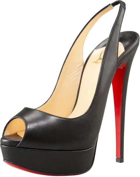 louboutin platform slingback
