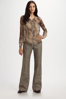 Cynthia Steffe Aja Bootcut Wool-blend Pants - Lyst