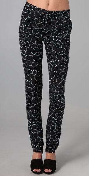 Diane Von Furstenberg Long Georginne Zip Pants - Lyst