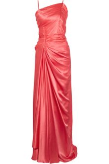 Emanuel Ungaro Hammered Silk-satin Gown - Lyst
