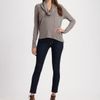 James Perse Oversized Cowlneck Tee in Blue (ink) - Lyst