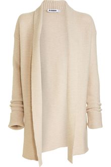 Jil Sander Ribbed Cardigan - Lyst