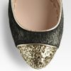 Miu Miu Glitter Pumps in Black - Lyst