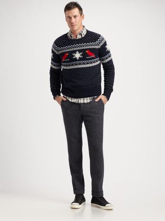 Gant By Michael Bastian Herringbone Tweed Pants - Lyst