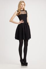 RED Valentino Lace Trimmed Layered-look Dress