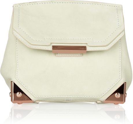 Alexander Wang Marion Texturedleather Shoulder Bag in Beige (mint) - Lyst
