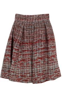 Alice + Olivia Athena Tweed Box Pleat Skirt - Lyst