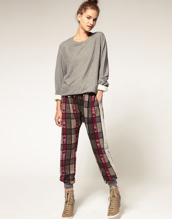 ASOS Collection Asos Africa Woven Printed Side Panel Trouser - Lyst