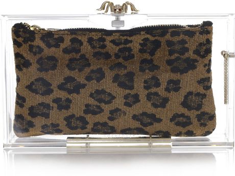 Charlotte Olympia Pandora Classic Clutch in Gold (white) - Lyst