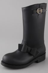 RED Valentino Rubber Boots with Bow