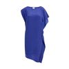 Reiss Silk Dress with Cascade Frill in Blue (royal blue) - Lyst