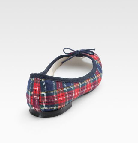 tartan ballet flats