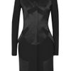 Antonio Berardi Paneled Woolblend Coat in Black - Lyst
