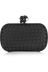 Bottega Veneta Intrecciato Satin Knot Clutch