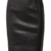 Burberry Stretchleather Pencil Skirt in Black - Lyst
