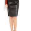 Burberry Stretchleather Pencil Skirt in Black - Lyst