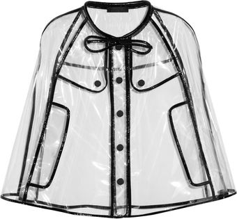  Patent Leather-trimmed Cape 