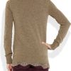 Clu Lacetrimmed Woolblend Sweater in Khaki (brown) - Lyst