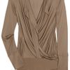 Donna Karan New York Convertible Satinjersey Bodysuit in Brown (champagne) - Lyst