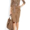 Donna Karan New York Convertible Satinjersey Bodysuit in Brown (champagne) - Lyst