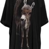 Emma Cook Printed Silk Crepe De Chine Kaftan in Black - Lyst