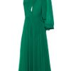 Gucci Silkvoile Asymmetric Dress in Green (emerald) - Lyst