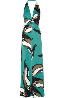 Issa Printed Silk-jersey Maxi Dress - Lyst