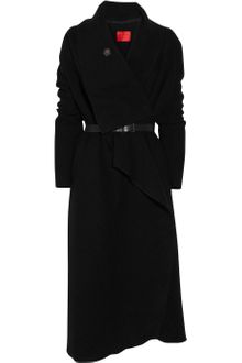 Lanvin Boiled-wool Wrap Coat - Lyst