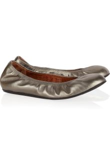 Lanvin Leather Ballerina Flats - Lyst