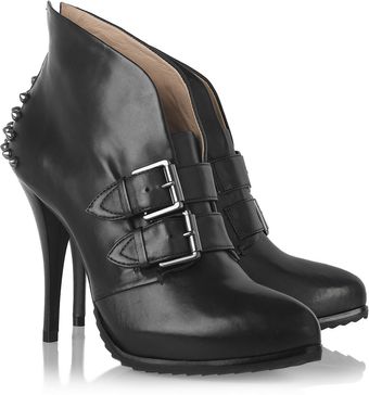 McQ by Alexander McQueen Studded Leather Ankle Boots - Lyst