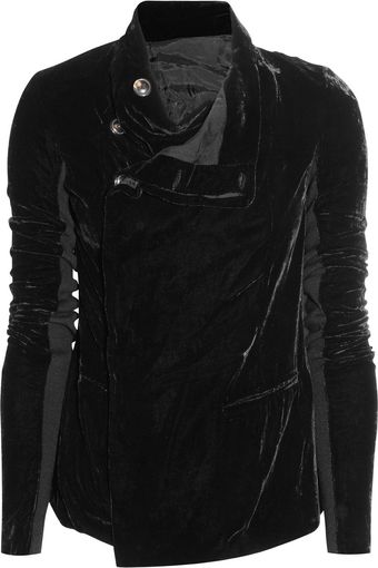 Rick Owens Velvet Jacket - Lyst