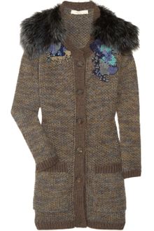 Vanessa Bruno Appliquéd Mohair-blend Cardi-coat - Lyst