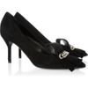 Yves Saint Laurent Opyum Embellished Suede Pumps in Black - Lyst