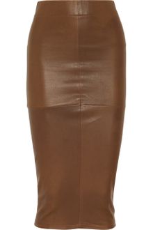 Zero + Maria Cornejo Leather-covered Pencil Skirt - Lyst