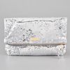Halston Heritage Jenny Fold Clutch in Silver - Lyst