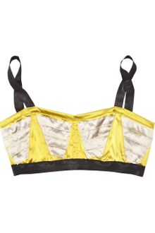Marni Silk-satin Bandeau Bra - Lyst