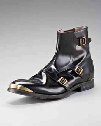 Alexander McQueen Monk-strap Boot - Lyst