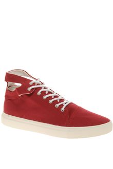 Asos Asos Cut-out Cuff Mid Top Trainers - Lyst