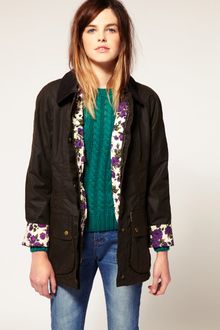 Barbour Classic Beadnell With Librety Print Floral Lining - Lyst