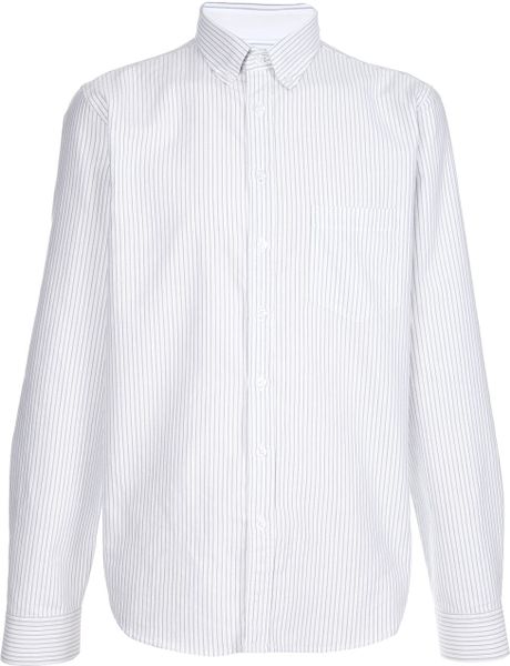 B Store Classic Shirt in White for Men (blue) - Lyst