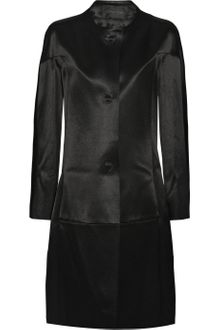 Calvin Klein Structured Duchess Satin Coat - Lyst
