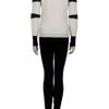Gryphon Slash Crew Neck Jumper in White (ivory) - Lyst