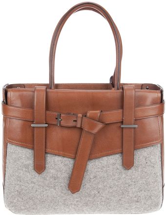 Reed Krakoff Boxer Leather and Wool Tote - Lyst