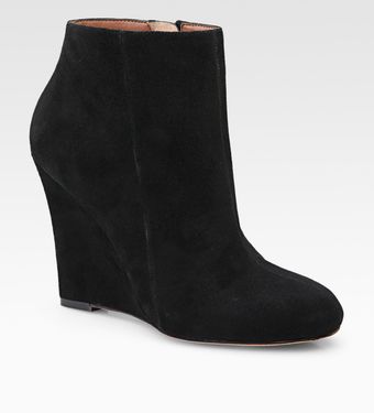  Wilma Suede Wedge Ankle Boots 