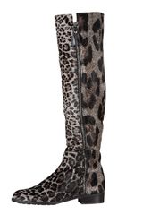 Stuart Weitzman Spotted-pony Print Boot